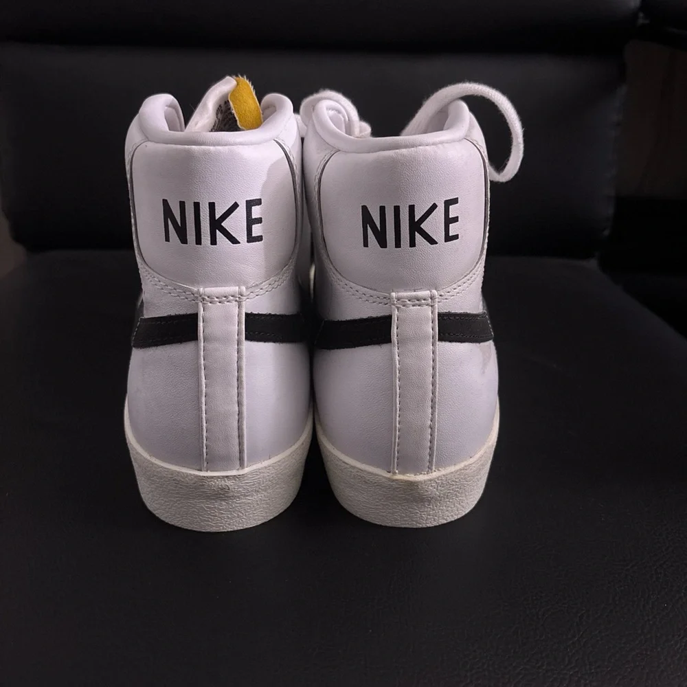 Nike Men's White and Black High-Top Sneakers - Picture 3 of 3